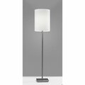 Homeroots Brushed Steel Metal Floor Lamp13 x 13 x 60.5 in. 372491
